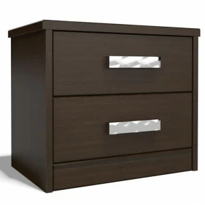 Тумбочка прикроватная для спальни с 2 ящиками коричневая "Парма" DREAMLINE ПАРМА 173540 Коричневый