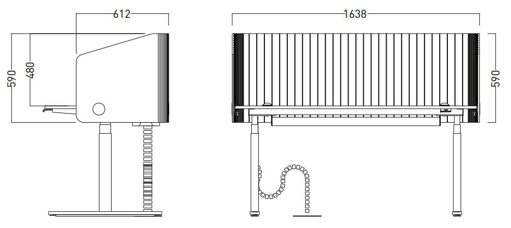 Рециркулированная пластиковая панель перегородки стола IMPACT ACOUSTIC® WRAP ARCH-00150528 - Вид №6