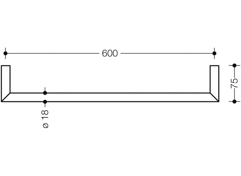 162.36.20040 ручка для захвата HEWI Greifen  - Вид №1