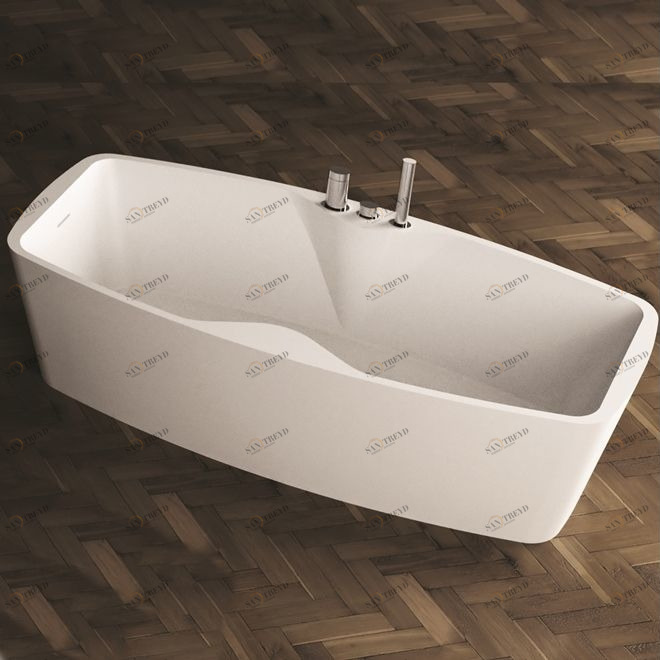 Design Ванна из Corian 1800x800x500 Soft Tub белая MOMA Design CS301850