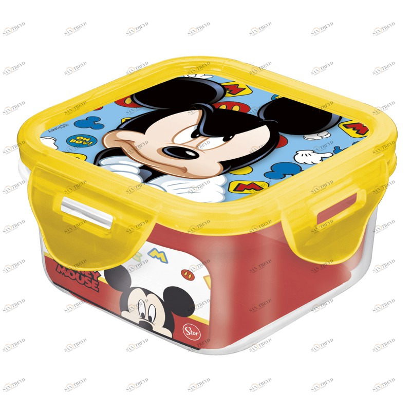 Контейнер пластиковый квадратный "Микки Маус. Символы", 290 мл STOR МИККИ МАУС 335640 Красный;желтый Santreyd 