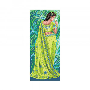 1772 Канва/ткань с рисунком Рисунок на канве 24 см х 47 см "Восточные сумерки" Матренин посад