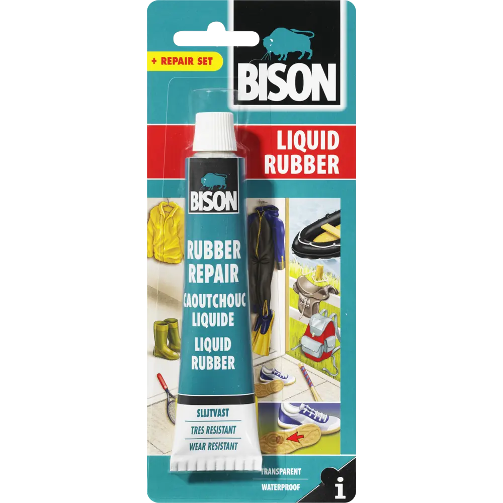 Клей универсальный Bison Liquid Rubber, жидкая резина, 50 мл STLM-2133959