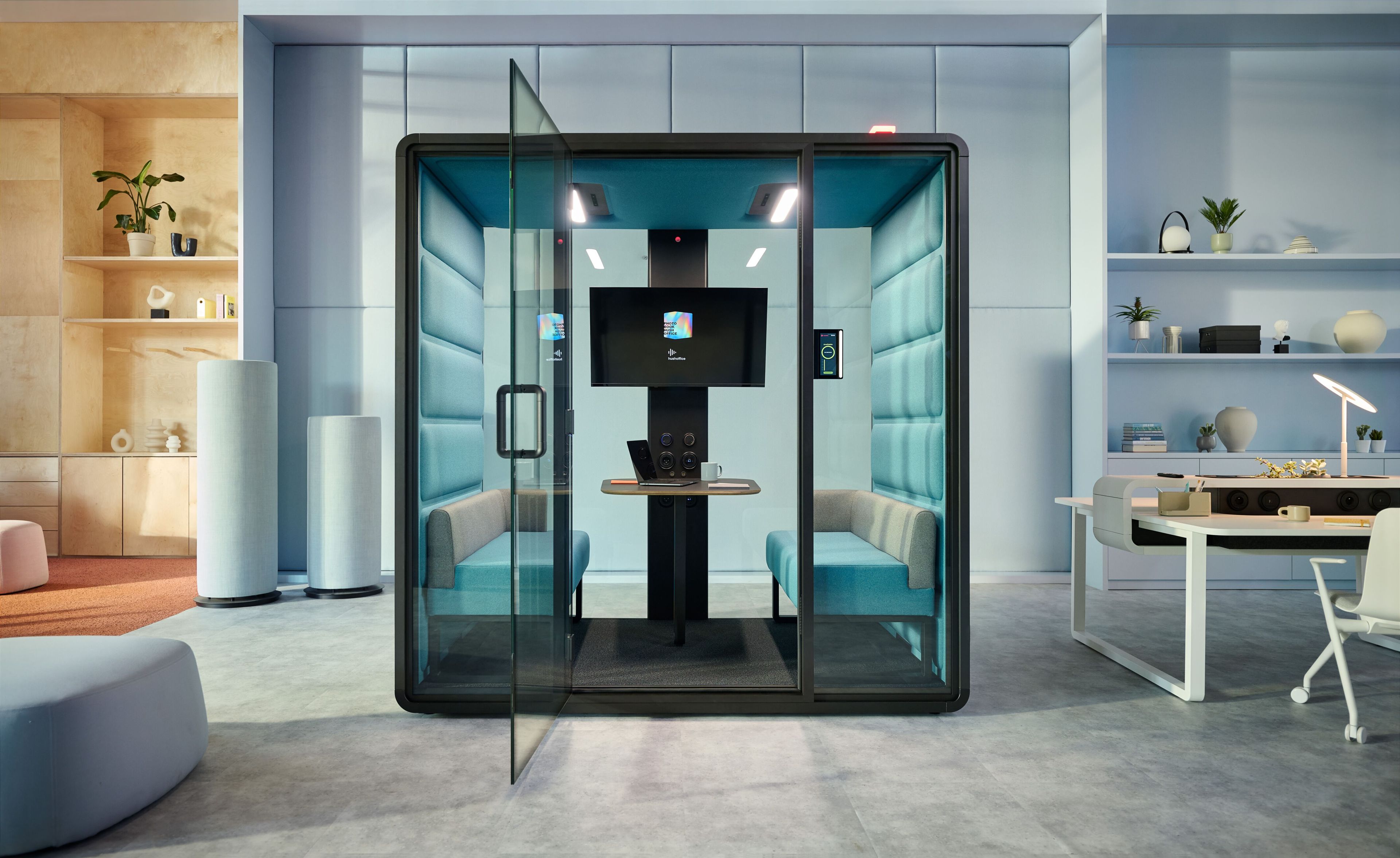 Мультимедийная многосторонняя акустическая офисная кабина Mikomax Smart Office HushFree ARCH-00132862 - Вид №1