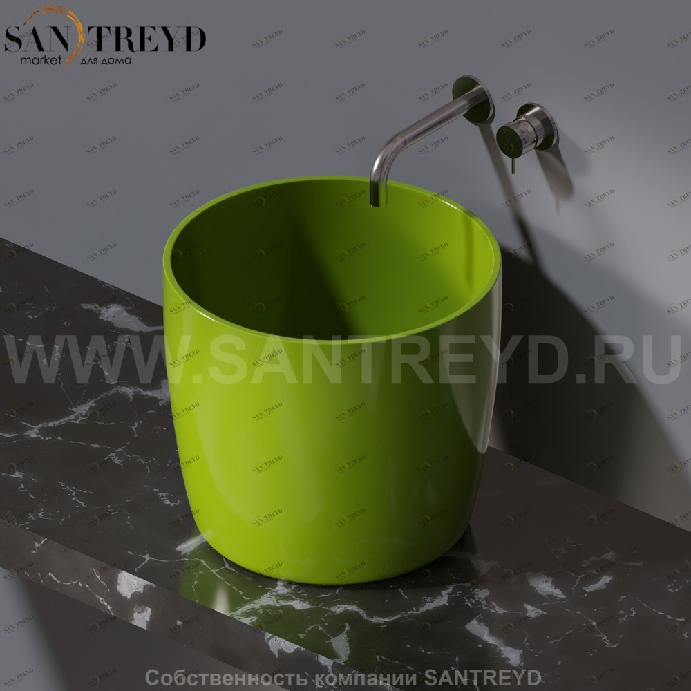 L106.121 Накладная раковина на столешницу  овальная A. e T. Italia PILLAR AeT ITALIA