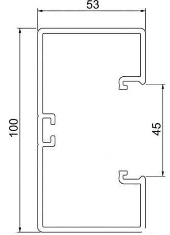 Электрический пластиковый кабельный канал OBO Bettermann BlackLine ARCH-00098077 - Вид №2