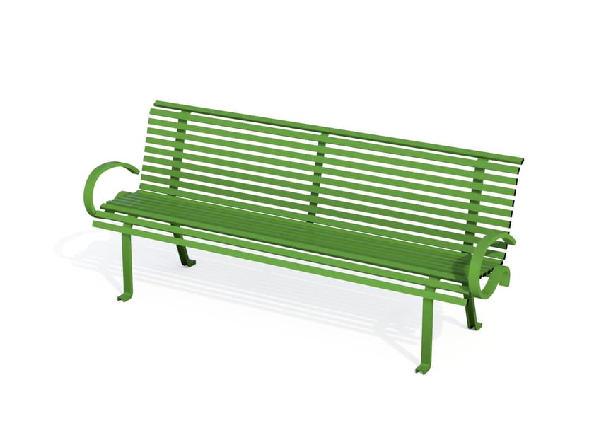 Стальная скамья со спинкой Studio Città SUNSET ARCH-00044869