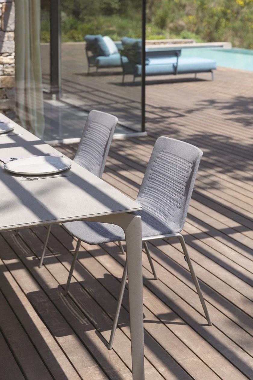 FAST Садовое кресло из алюминия с дренажной тканью Zebra knit 455 - Вид №7