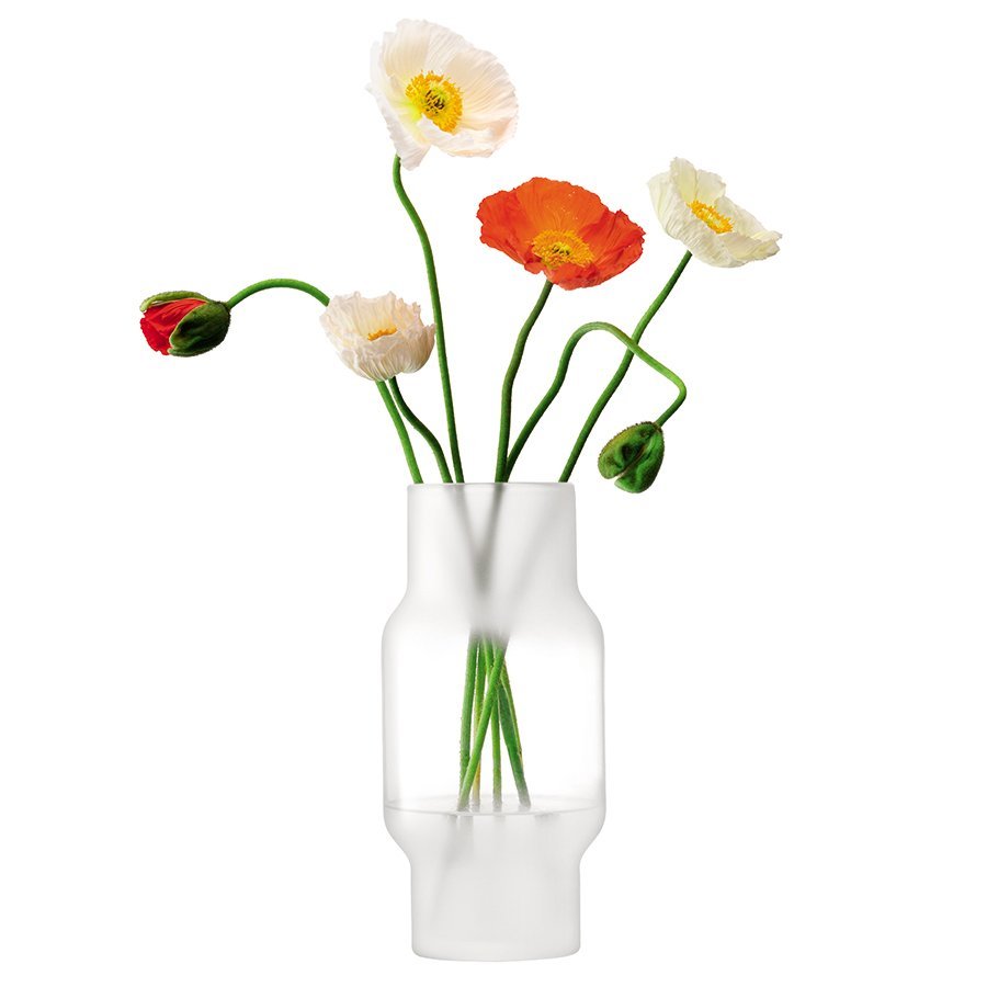 Ваза стеклянная белая 30 см Mist LSA INTERNATIONAL ДИЗАЙНЕРСКИЕ 00-3880712 Белый  - Вид №2