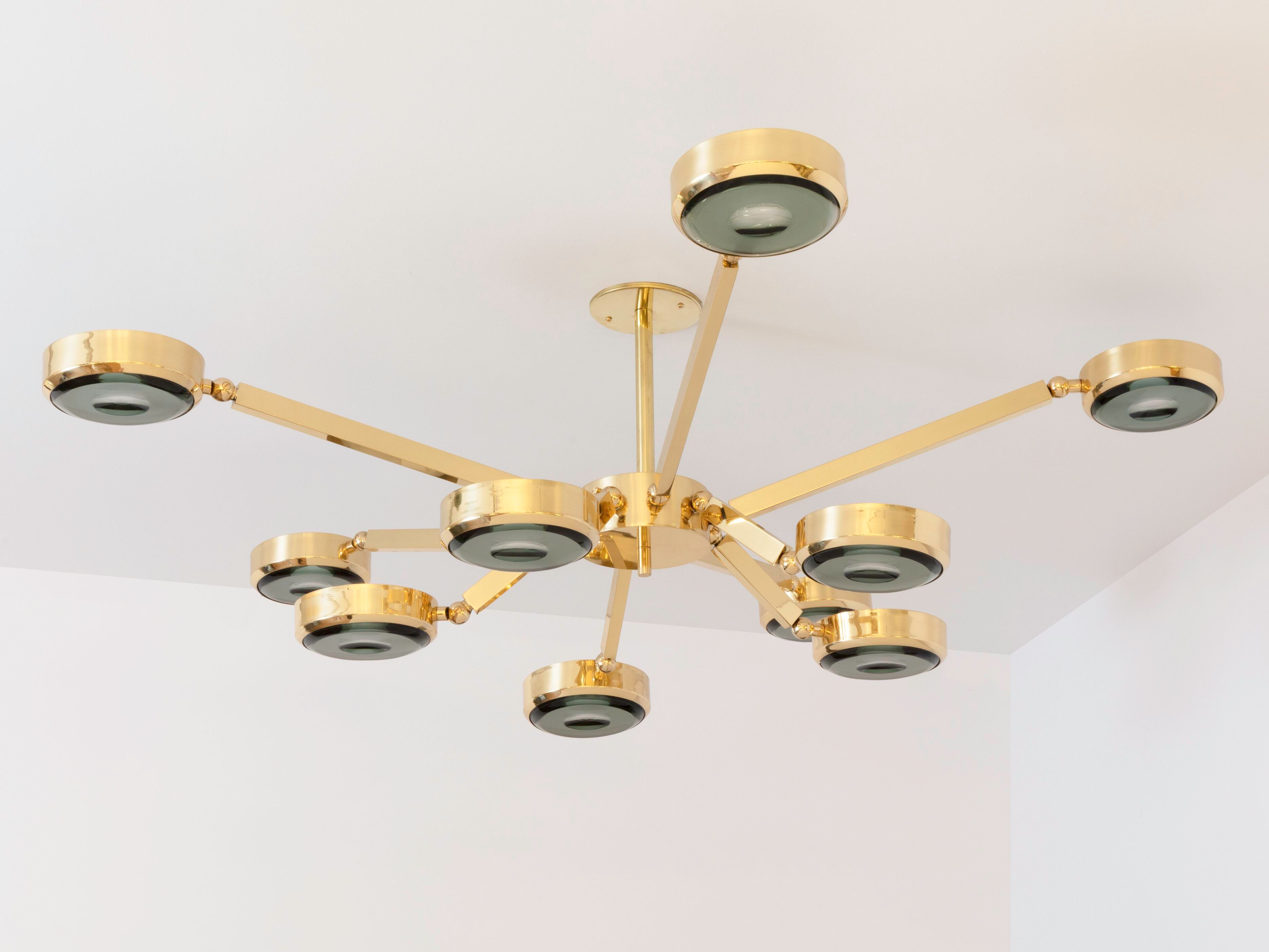 Металлический потолочный светильник GASPARE ASARO OCULUS - CARVED GLASS ARCH-00091571 - Вид №2