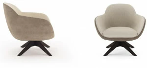 NICOLINE Вращающееся кресло из ткани с подлокотниками