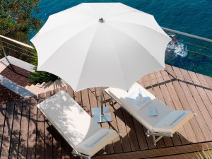 Зонтик из анодированного алюминия и акриловой ткани