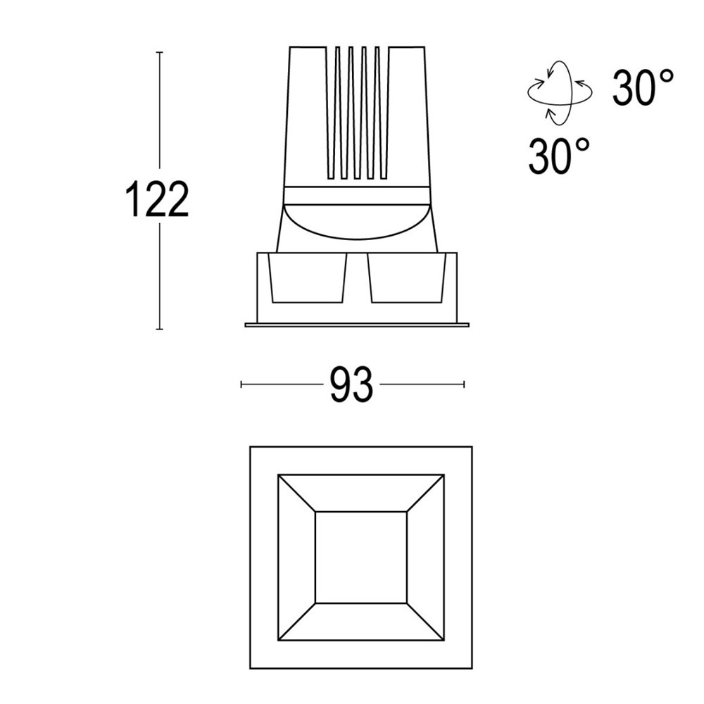 Comfort Evo Adjustable SQ Frame Ghidini Comfort Evo SQ .01 Белый (Матовый)  - Вид №1