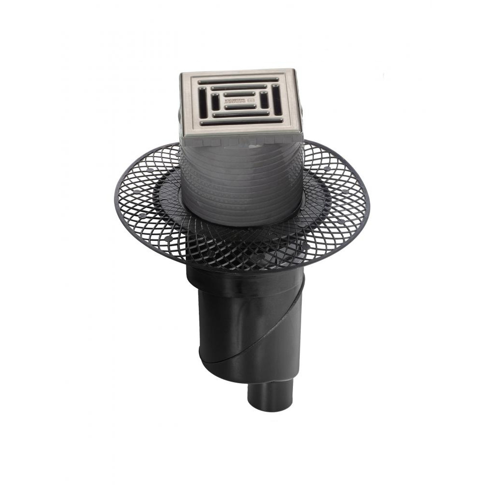 090070 Трап водосток PLATZ Uno 150х150  Berges ZENTRUM Antik 