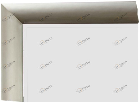 Зеркало прямоугольное настенное серебро - верхний левый угол PUSHA ДИЗАЙНЕРСКИЕ 062599 Серебро 