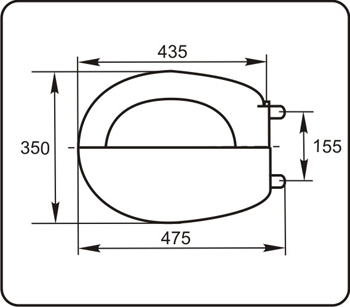 16813 Крышка сиденье для унитаза УКЛАД  - Вид №1