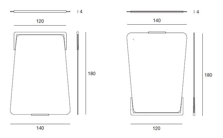 Деревянное напольное зеркало с рамкой Pacini & Cappellini DESTINY ARCH-00093843 - Вид №4