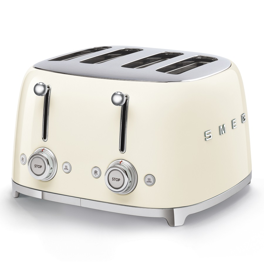 Тостер Smeg на 4 ломтика, кремовый TSF03CREU - Вид №3