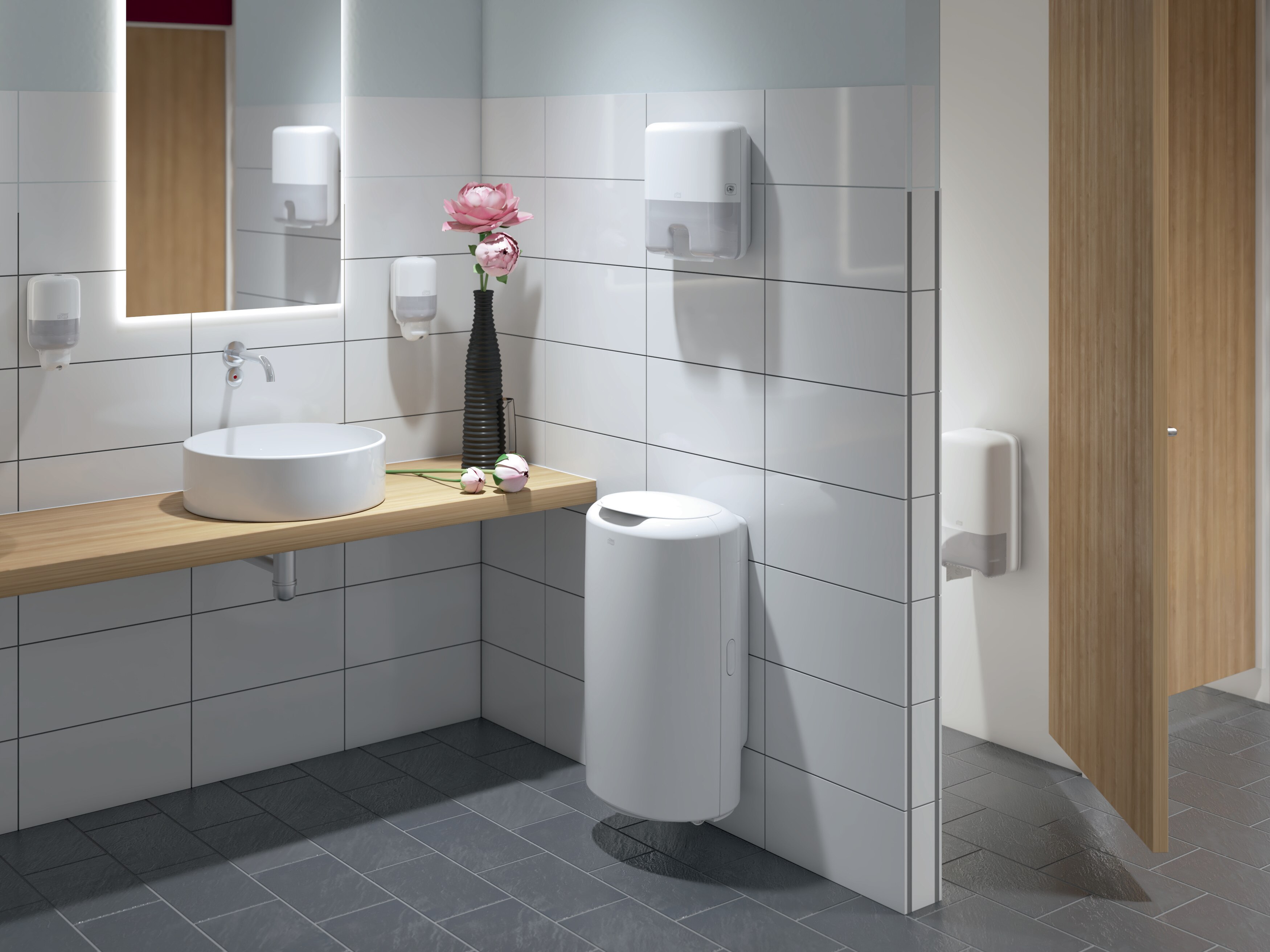 55750038 Диспенсер для туалетной бумаги среднего размера (с автоматической сменой рулона) Tork  - Вид №4