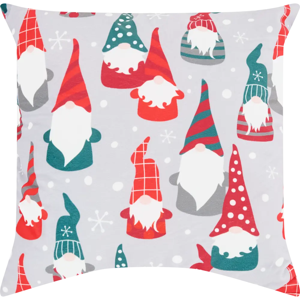 Подушка Seasons Гномы 40x40 см цвет серый STLM-2202279