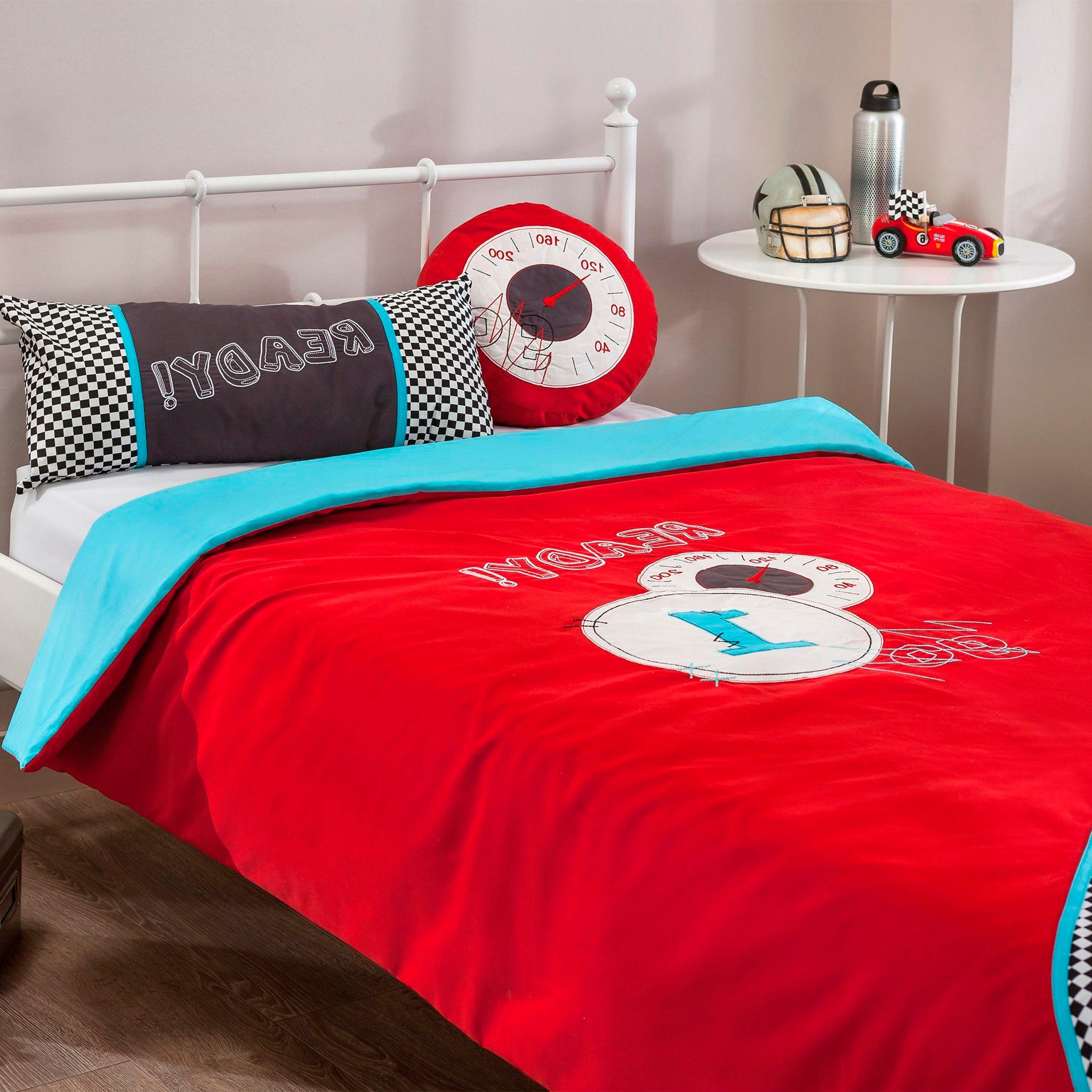 Покрывало детское 90х200 см с 2 подушками красное Bispread CILEK CHAMPION RACER 00-3832458 Красный Santreyd  - Вид №6