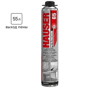 Пена монтажная профессиональная Hauser 65 всесезонная 740 мл 85544063 STLM-2038018