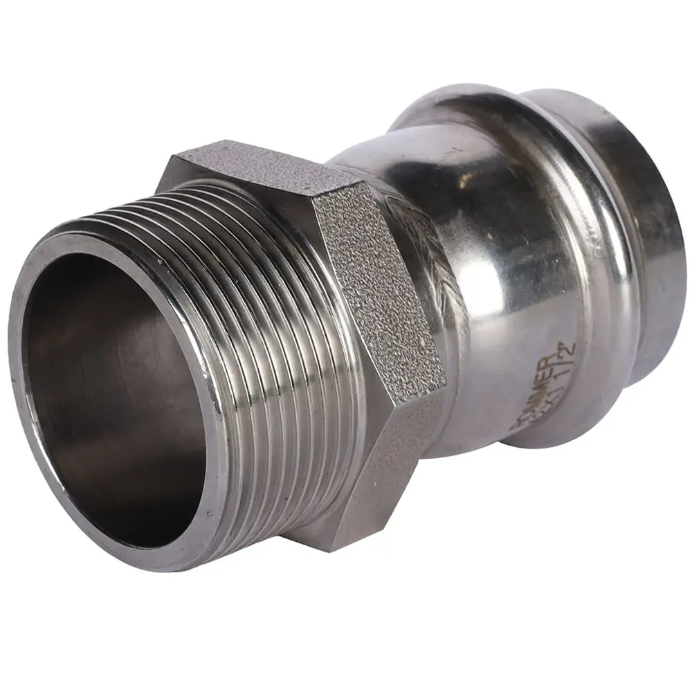 Муфта переходная Rommer 1 1/2"x42 мм ВПр-НР нержавеющая сталь STLM-2057939