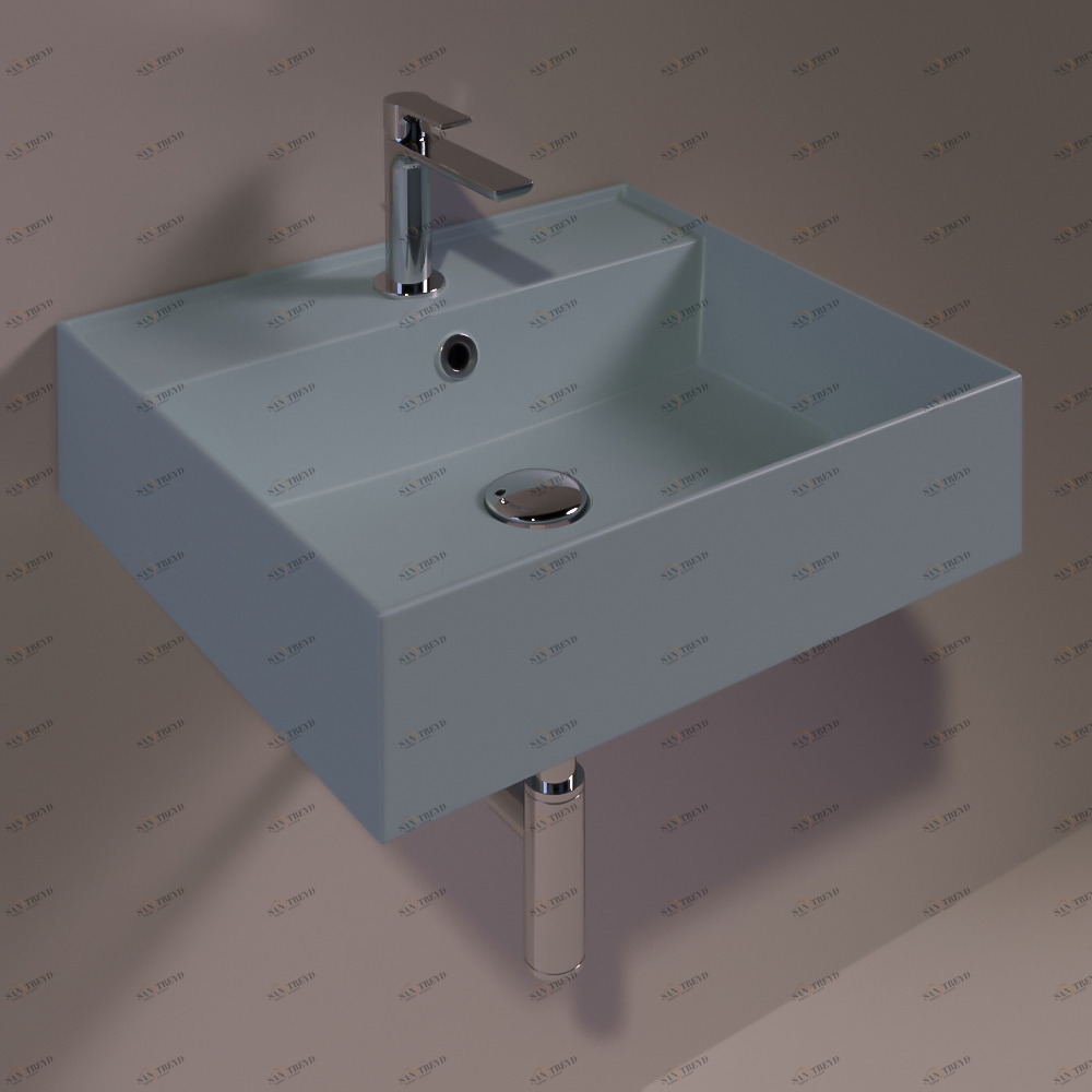 AG51TELAMATT Подвесная раковина настенная прямоугольная Simas Agile