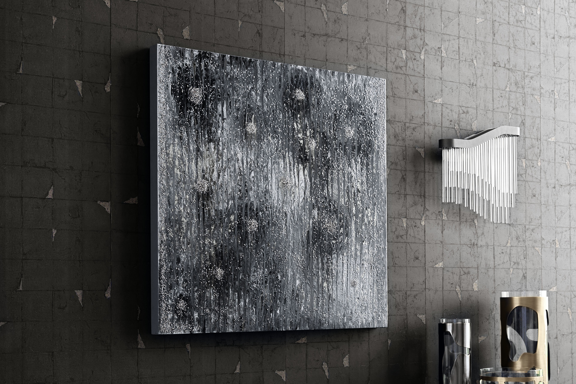 GRST290 Mirage картина серебряный дождь - giorgio collection Декор - Вид №2