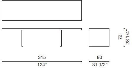 Cappellini Деревянный стол Millenium hope Mh_2r  - Вид №2