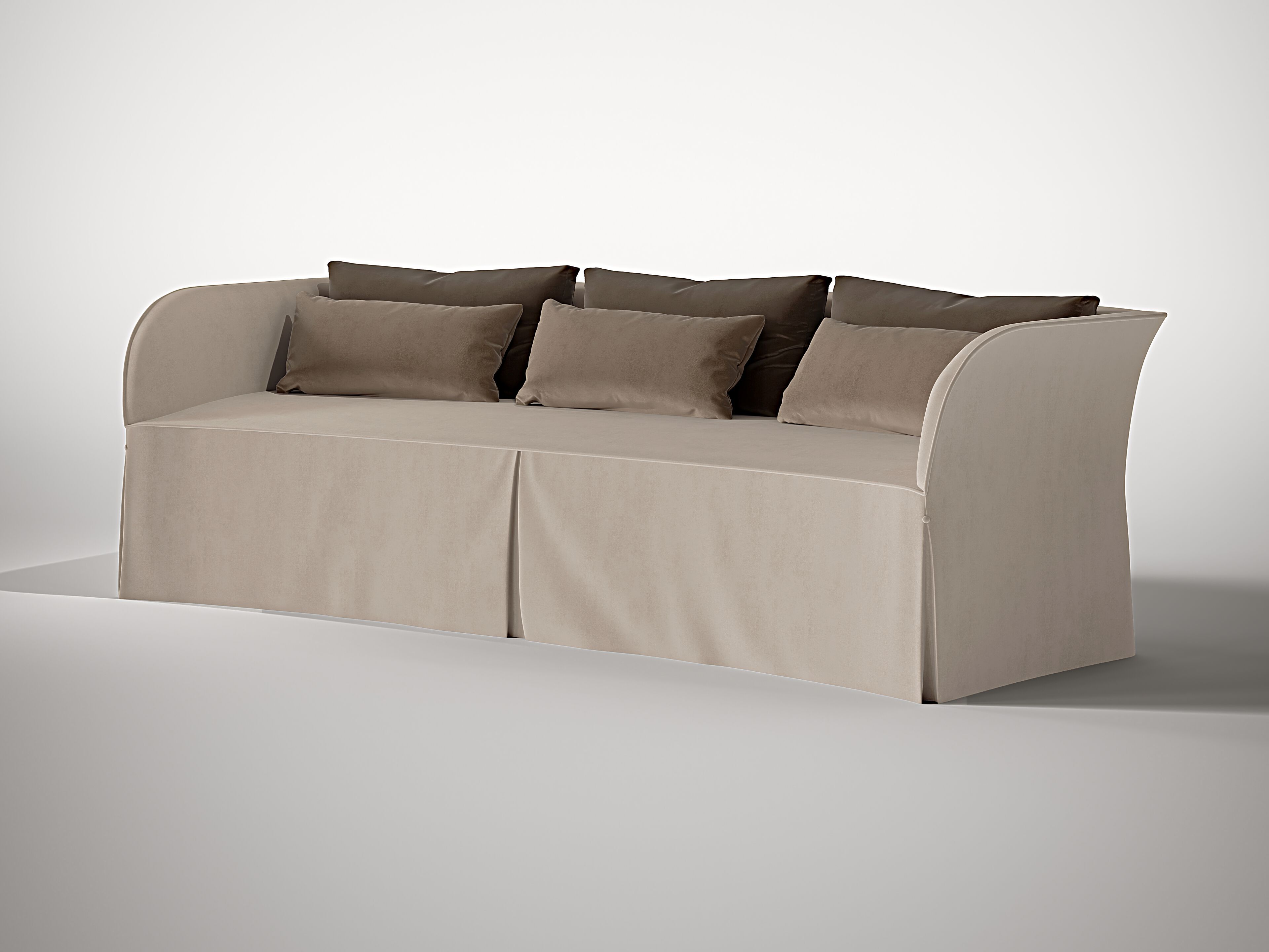 Бархатный диван Roman & Co GRAYLING ARCH-00045561 - Вид №1