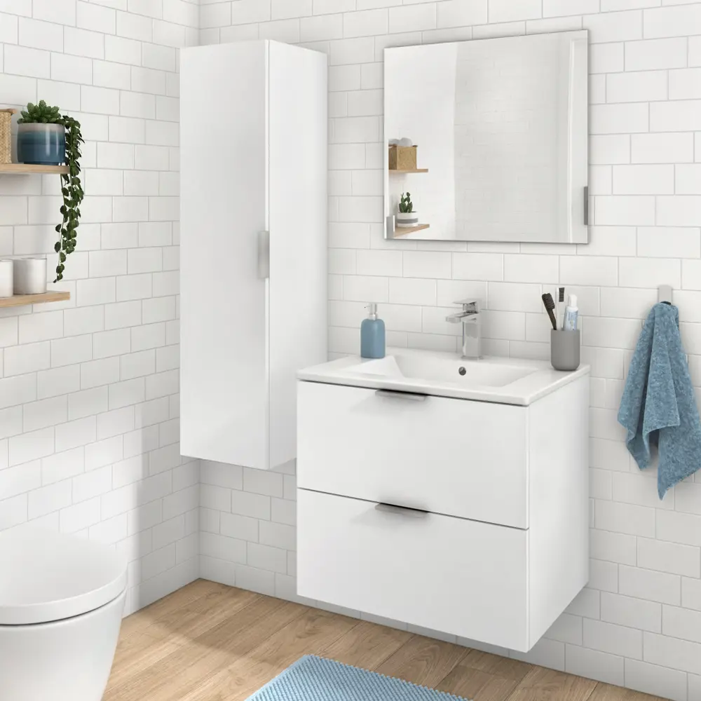Пенал для ванной Sensea Essential 30x116x32 см цвет белый 82597799 STLM-2137027 Без серии - Вид №9