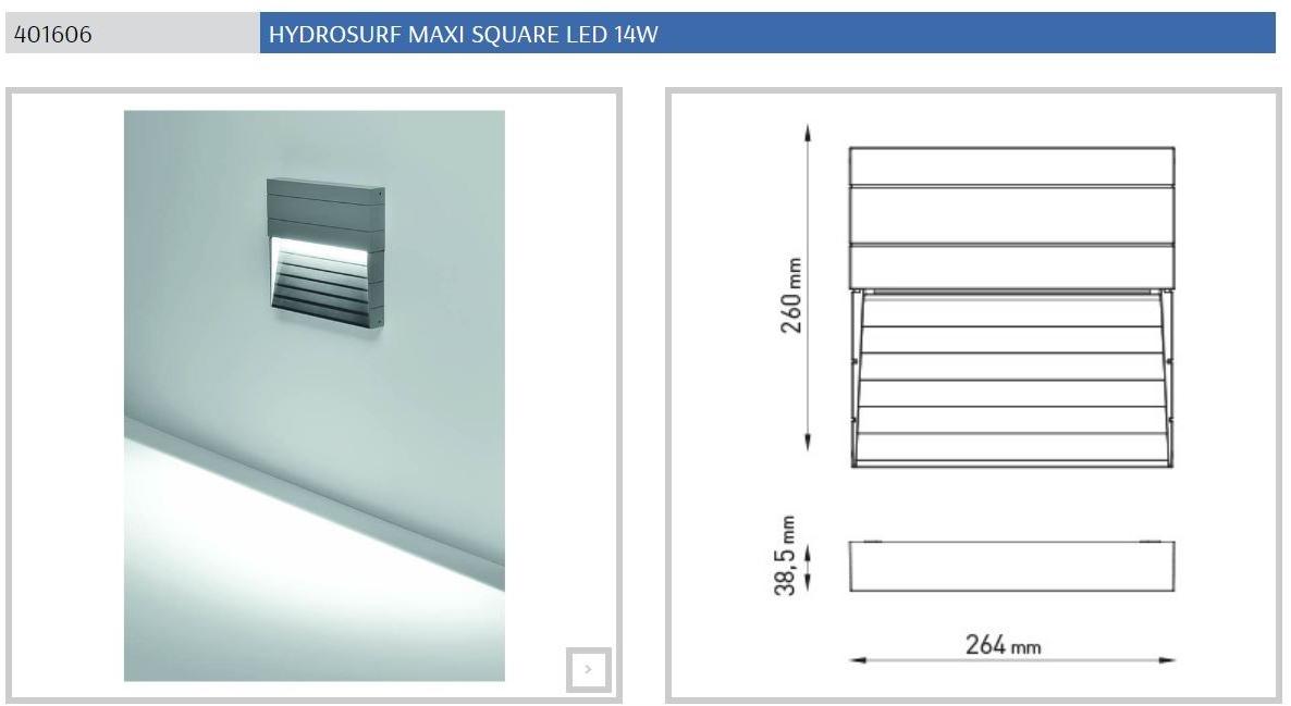 PUK Настенная светодиодная лестница из литого под давлением алюминия для улицы Hydrosurf sun-id-1509538 - Вид №14