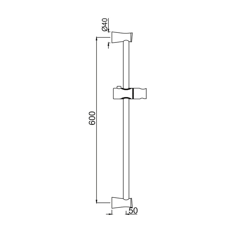 SHA-CHR-1197N Душевая штанга Jaquar Shower Santreyd - Вид №1