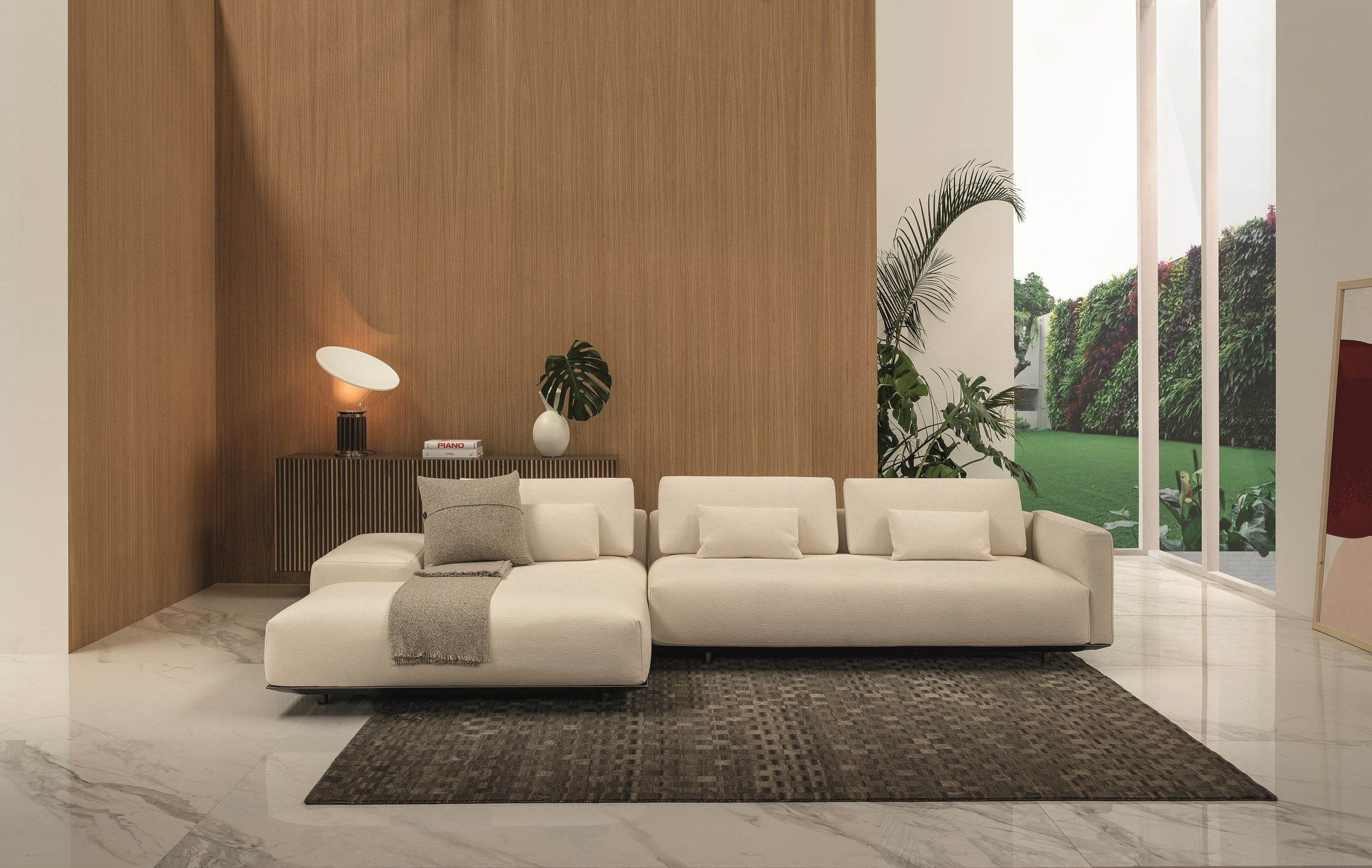 2-местный съемный диван из ткани или кожи Casamania & Horm Billie ARCH-00064860 - Вид №8