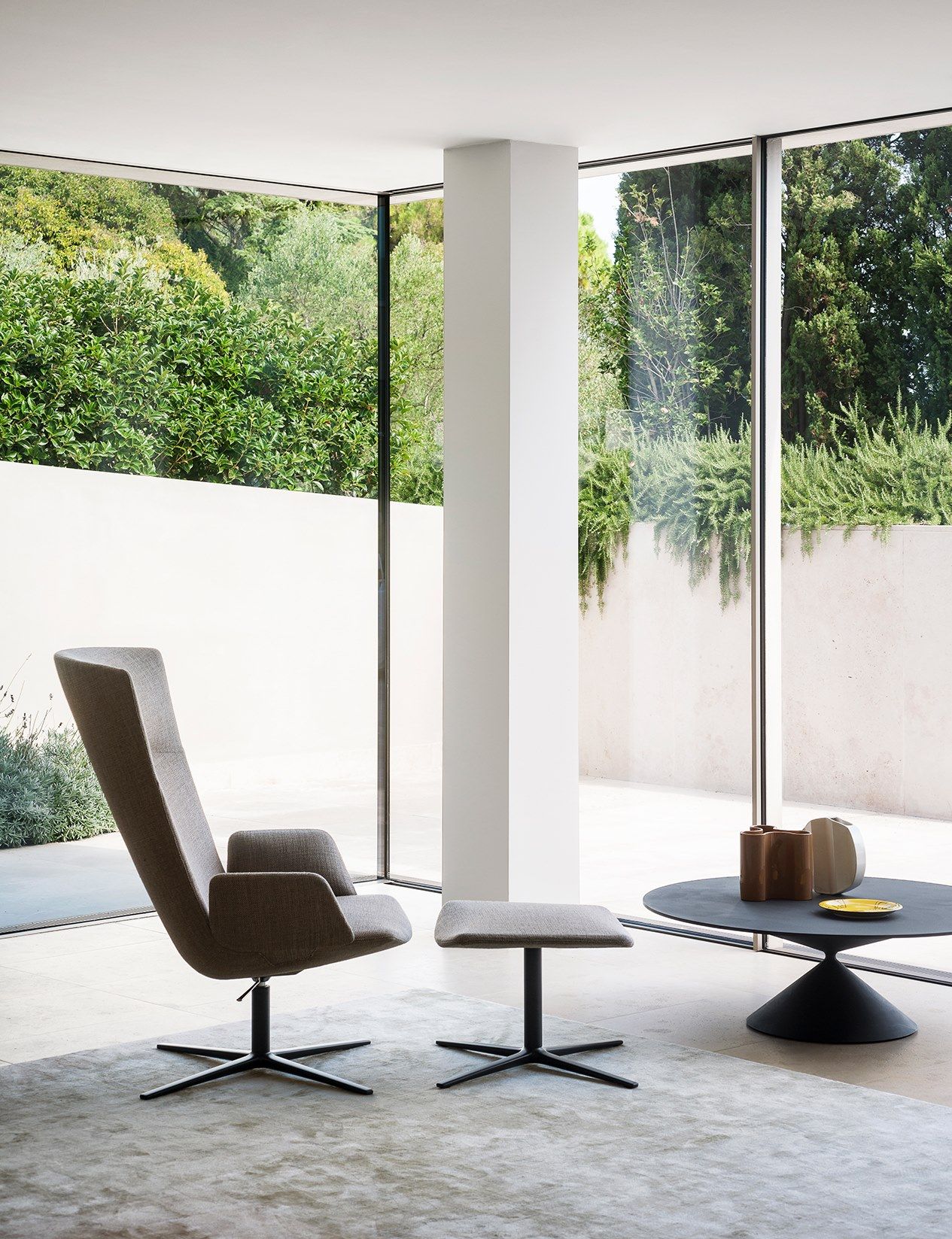 Вращающееся кресло с высокой спинкой Desalto Calum ARCH-00144861 - Вид №3