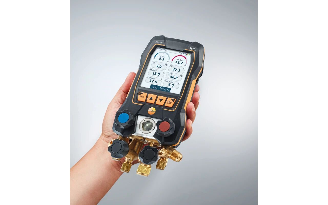 Цифровой коллектор с 4-ходовым клапанным блоком и интуитивно понятным сенсорным экраном Testo TESTO 558S ARCH-00089415 - Вид №3