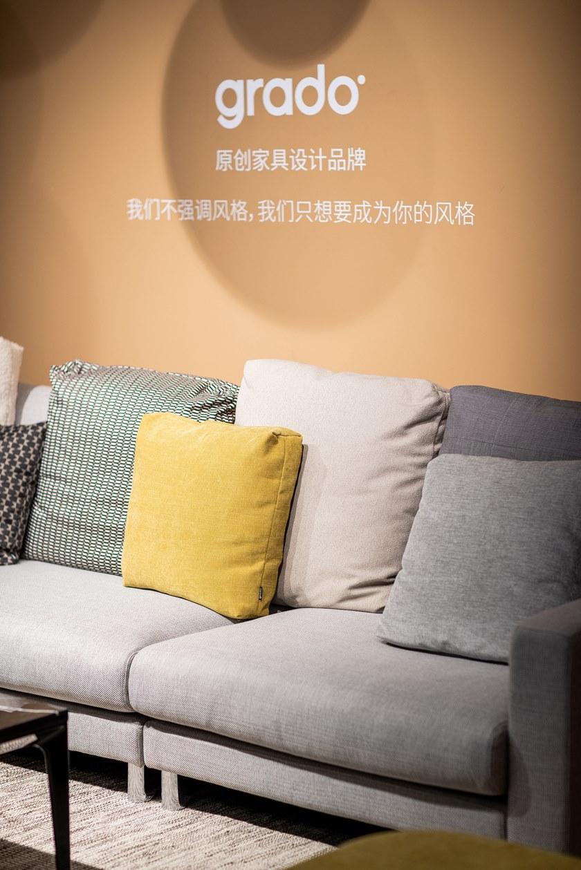 Grado Design Изогнутый диван из ткани для 4 человек Pent Pen-sf-g02 - Вид №10