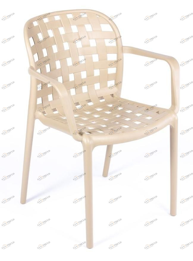 Стул с подлокотниками кремовый Olimpia L BRADEX HOME  00-3973928 Бежевый 
