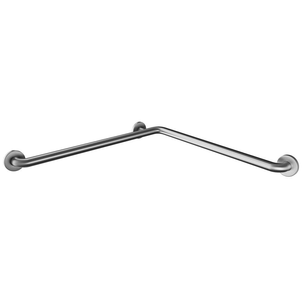 B630-W Поручень угловой из нержавеющей стали Ø32 мм, крепление в 3 точках duten 