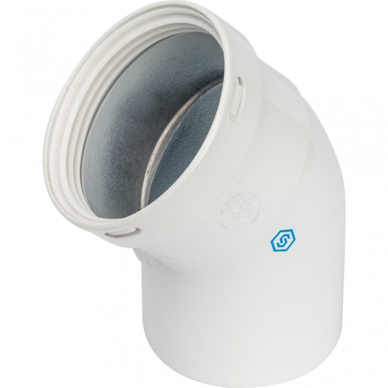 Отвод STOUT 45 градусов для дымохода D80 SCA0080000045 - Вид №1