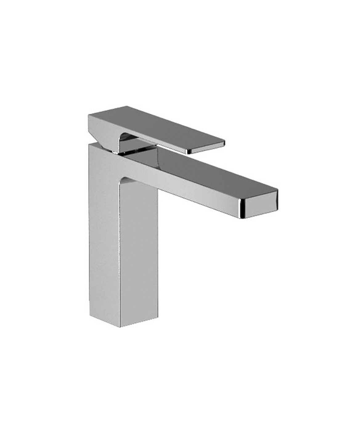 F004F  Смеситель для раковины на 1 отверстиевылет 12,5 см ручка ограничитель потока воды до 5 л/мин при 3 бар подводка с донным клапаном Fantini Rubinetti MINT