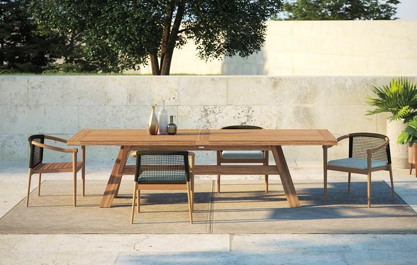 Atmosphera Садовый стул с подлокотниками из тика и веревки Lodge Lg.sb - Вид №2