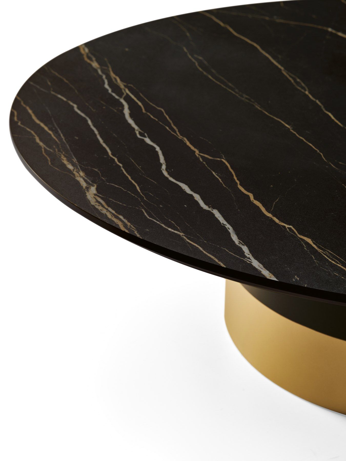 Керамический круглый журнальный столик с металлическим основанием EFORMA Cilindro ARCH-00000422 - Вид №1