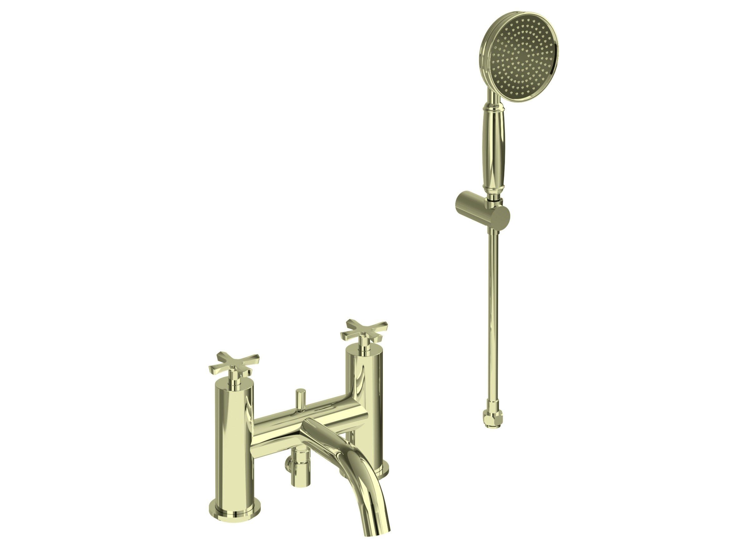 Смеситель для ванны с 2 отверстиями и ручным душем Burlington RIVIERA ARCH-00147596 - Вид №5