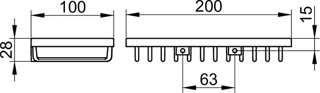 24902010000 Корзинка для губки KEUCO ПОЛОЧКИ ДЛЯ ДУША  - Вид №2