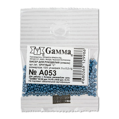 331-19001 Бисер Чехия круглый 08/0 2.9 мм 5 г 1-й сорт Gamma 