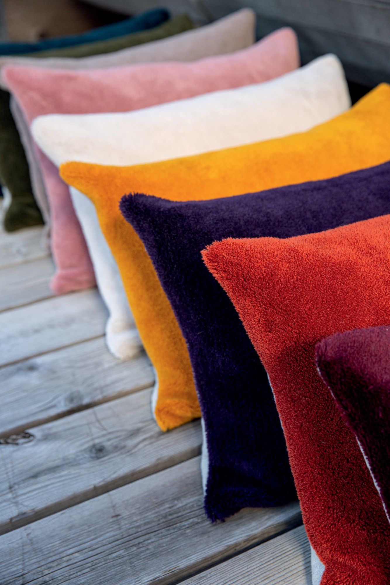 Прямоугольная однотонная подушка из искусственного меха Élitis WINTER ARCH-00002679 - Вид №10