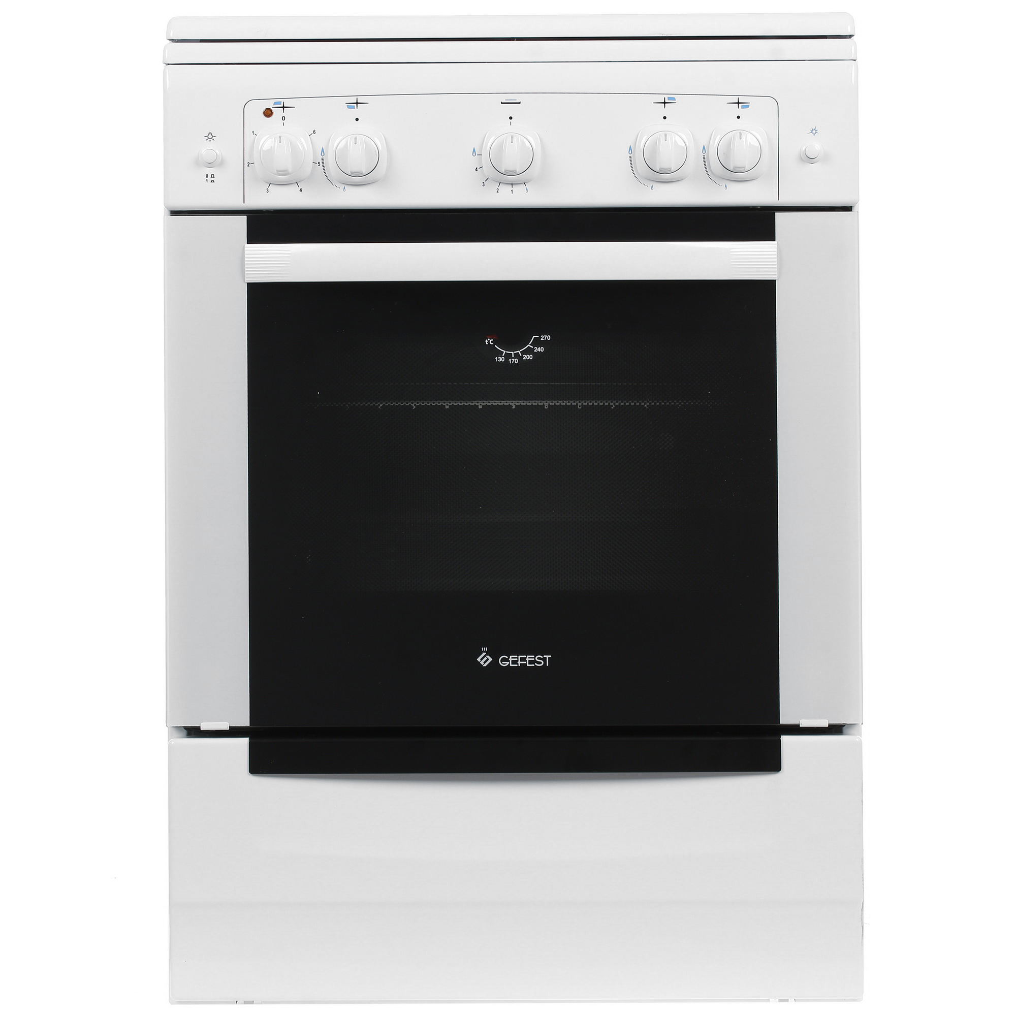 1089378 Комбинированная плита Gefest 6110-01 белый STDN-0074328