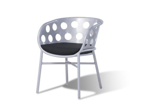 Алюминиевый штабелируемый садовый стул с порошковым покрытием